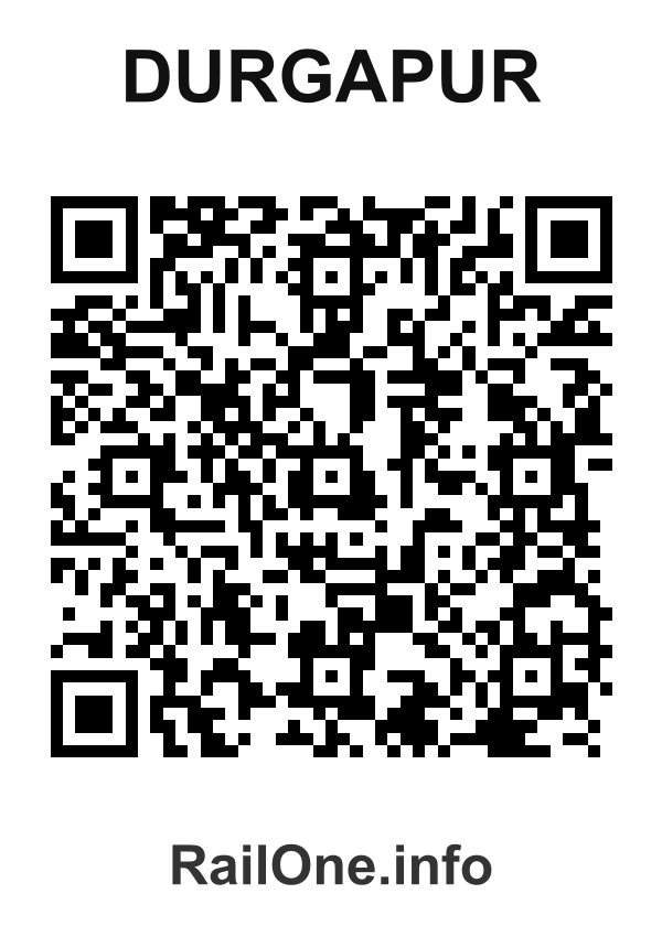 RailOne QR Code for Durgapur station
