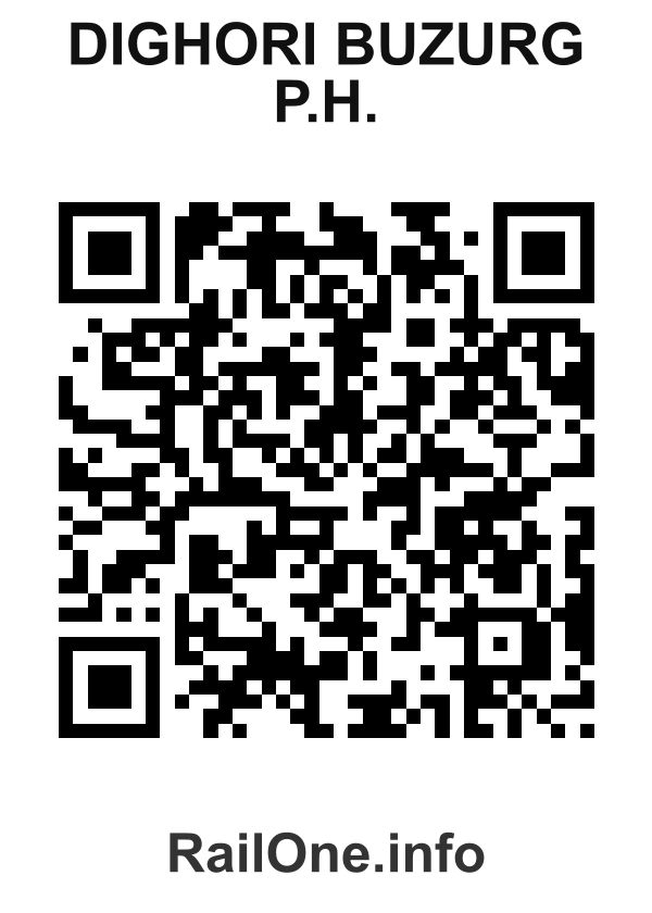 RailOne QR Code for Dighori Buzurg P.h. station