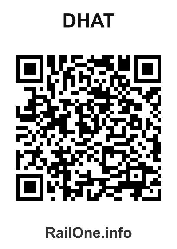 RailOne QR Code for Dhat station