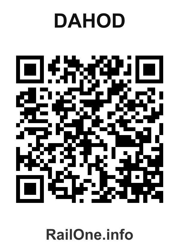 RailOne QR Code for Dahod station