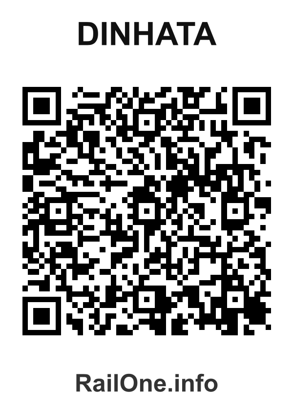 RailOne QR Code for Dinhata station