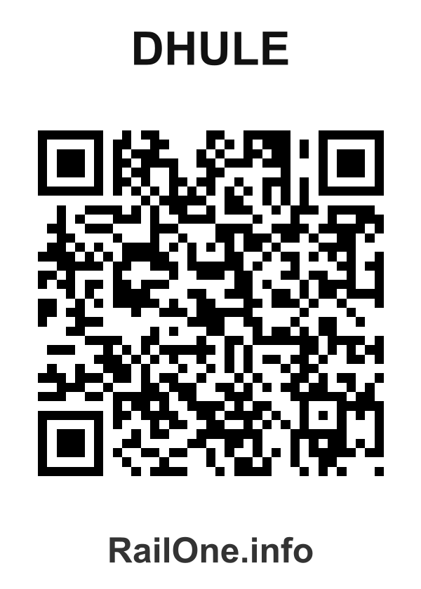 RailOne QR Code for Dhule station