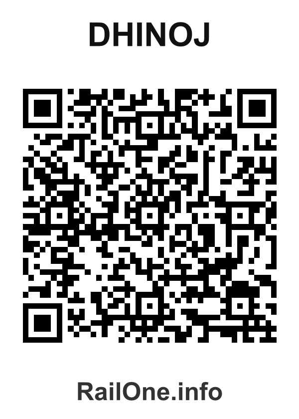 RailOne QR Code for Dhinoj station