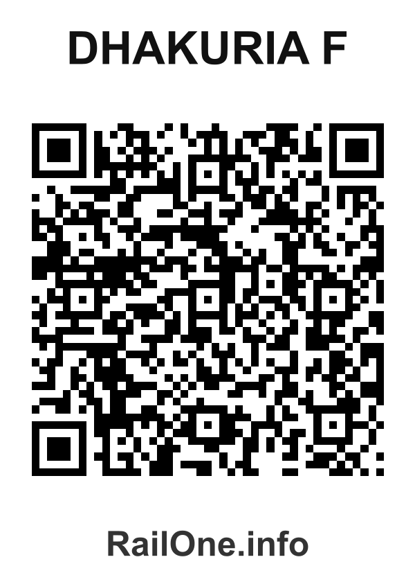 RailOne QR Code for Dhakuria F station