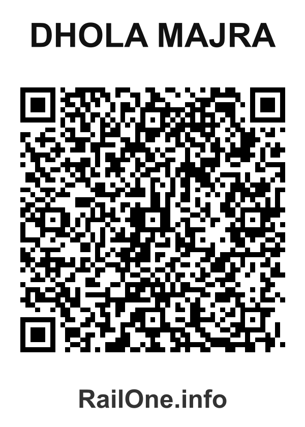 RailOne QR Code for Dhola Majra station