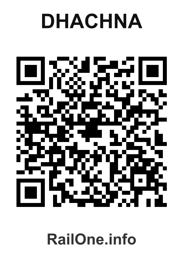 RailOne QR Code for Dhachna station