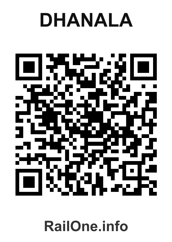 RailOne QR Code for Dhanala station
