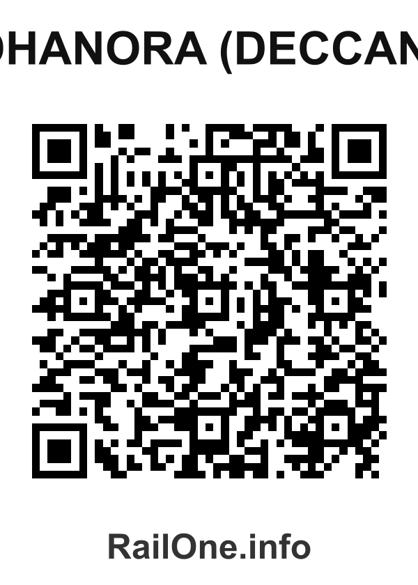 RailOne QR Code for Dhanora (deccan) station