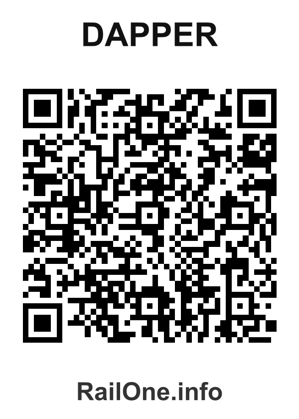RailOne QR Code for Dapper station