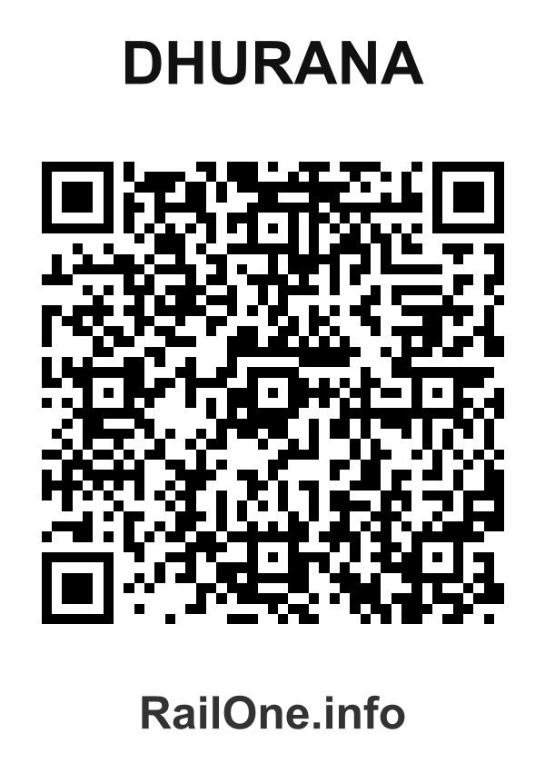 RailOne QR Code for Dhurana station