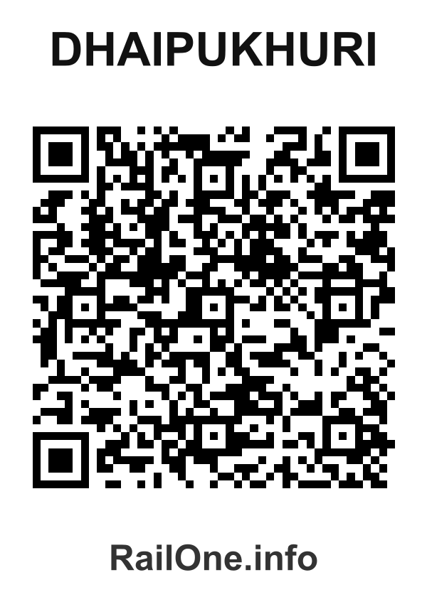 RailOne QR Code for Dhaipukhuri station