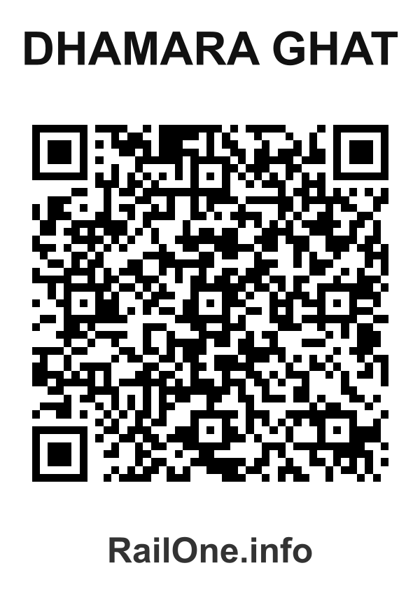 RailOne QR Code for Dhamara Ghat station