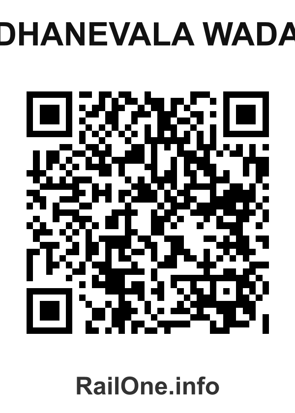 RailOne QR Code for Dhanevala Wada station
