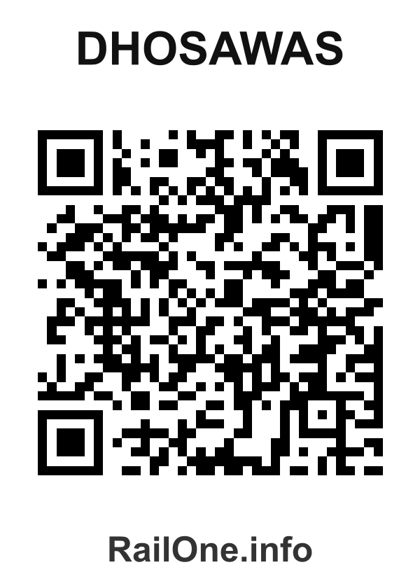 RailOne QR Code for Dhosawas station