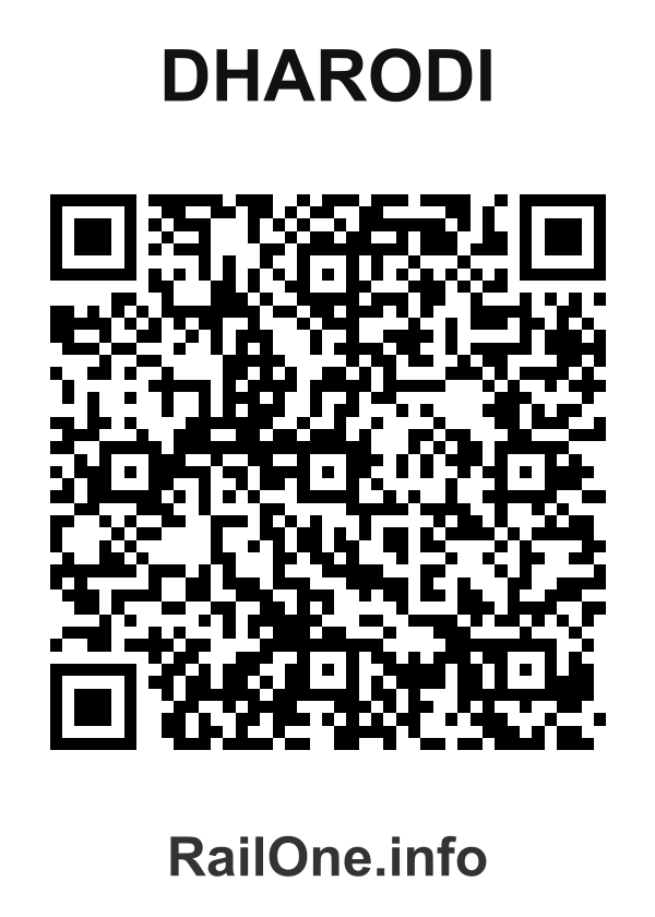 RailOne QR Code for Dharodi station