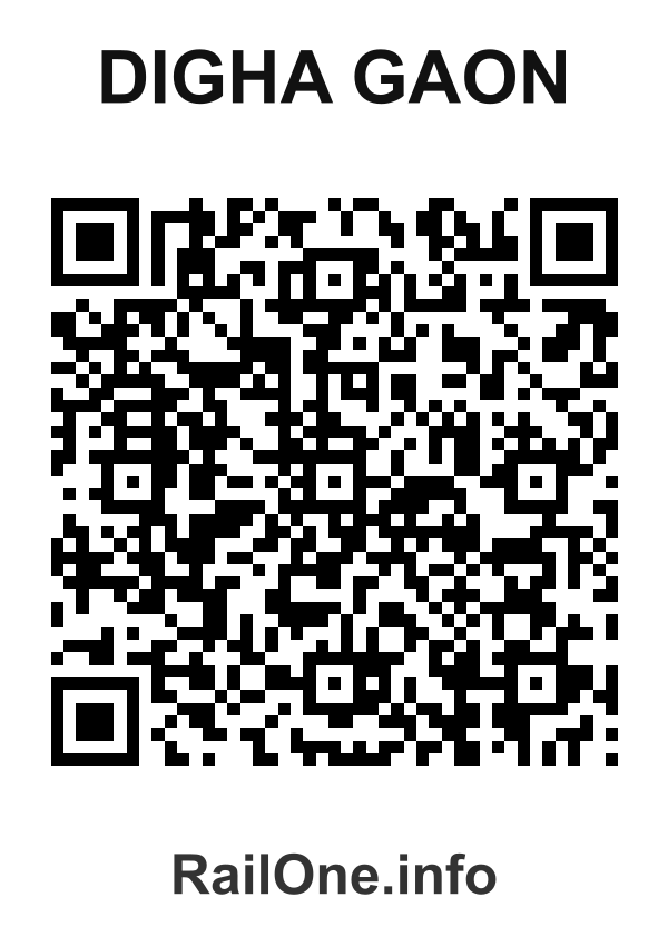 RailOne QR Code for Digha Gaon station