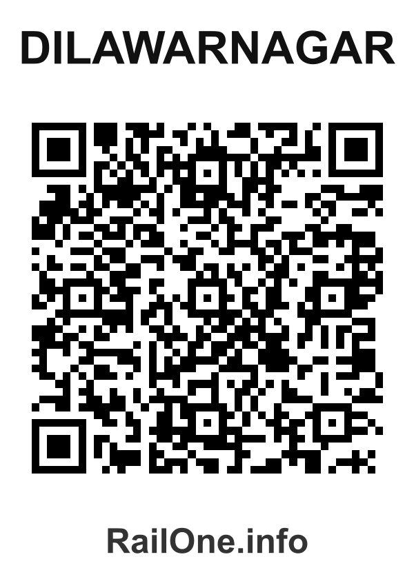 RailOne QR Code for Dilawarnagar station