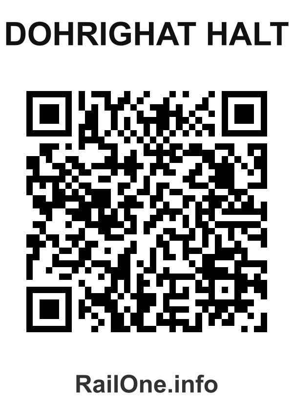 RailOne QR Code for Dohrighat Halt station