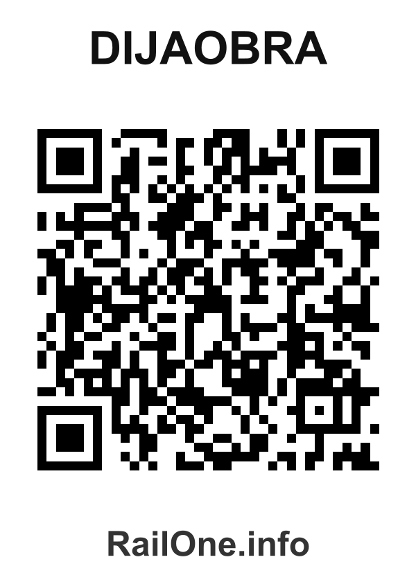 RailOne QR Code for Dijaobra station