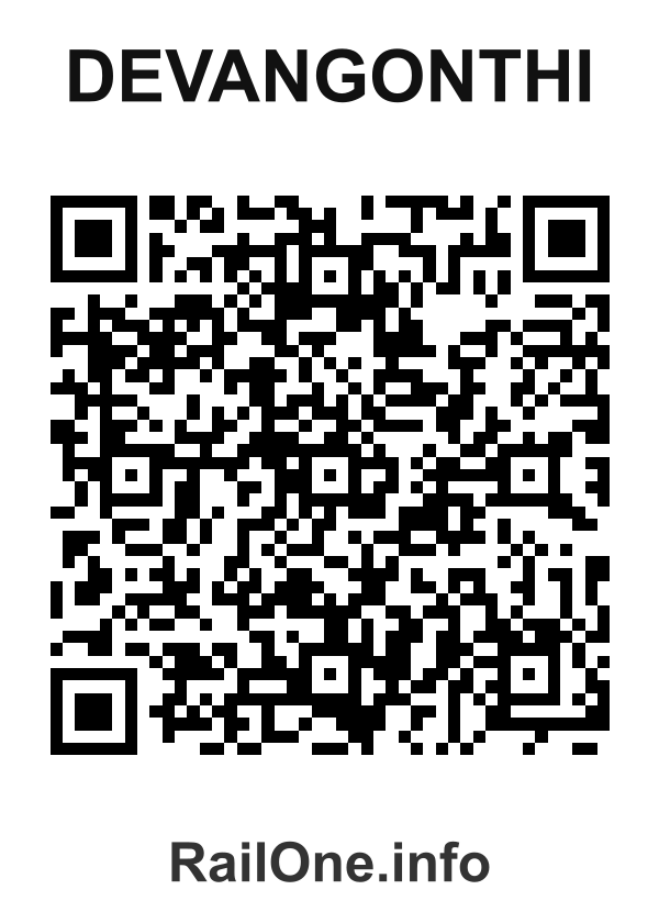 RailOne QR Code for Devangonthi station