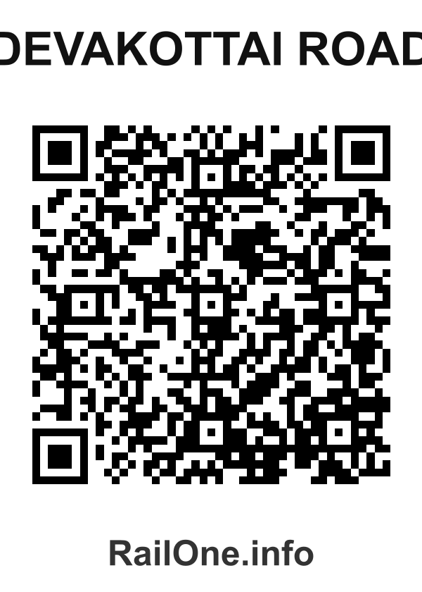 RailOne QR Code for Devakottai Road station