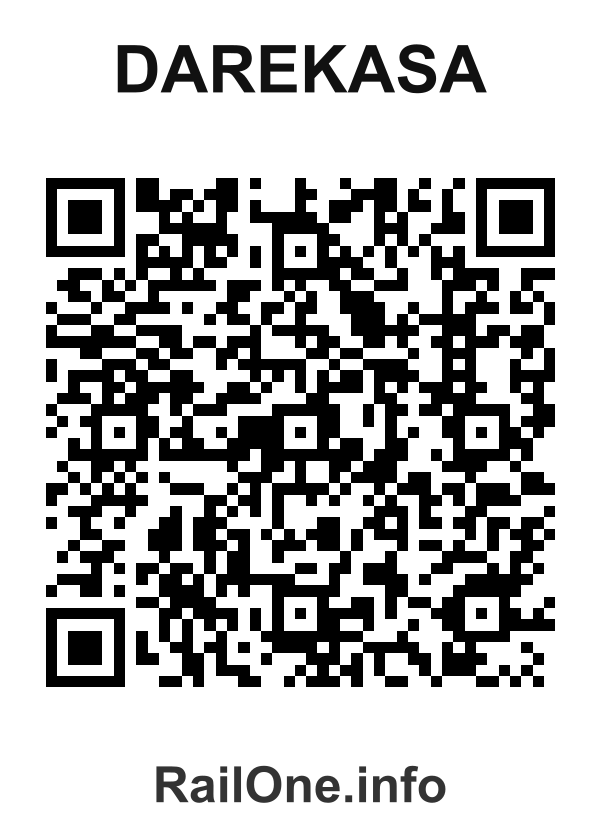 RailOne QR Code for Darekasa station