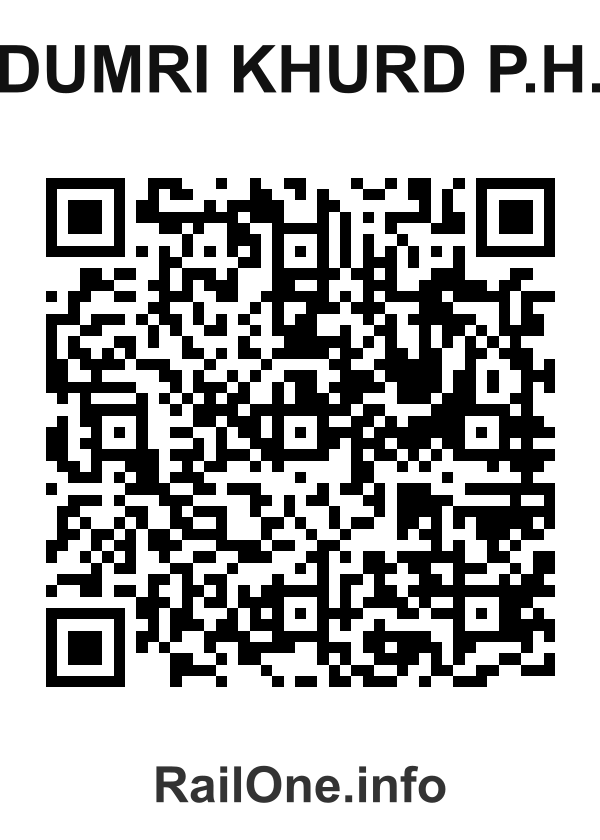RailOne QR Code for Dumri Khurd P.h. station