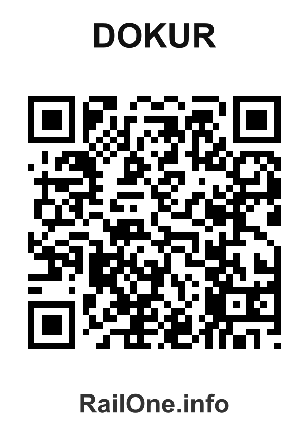 RailOne QR Code for Dokur station