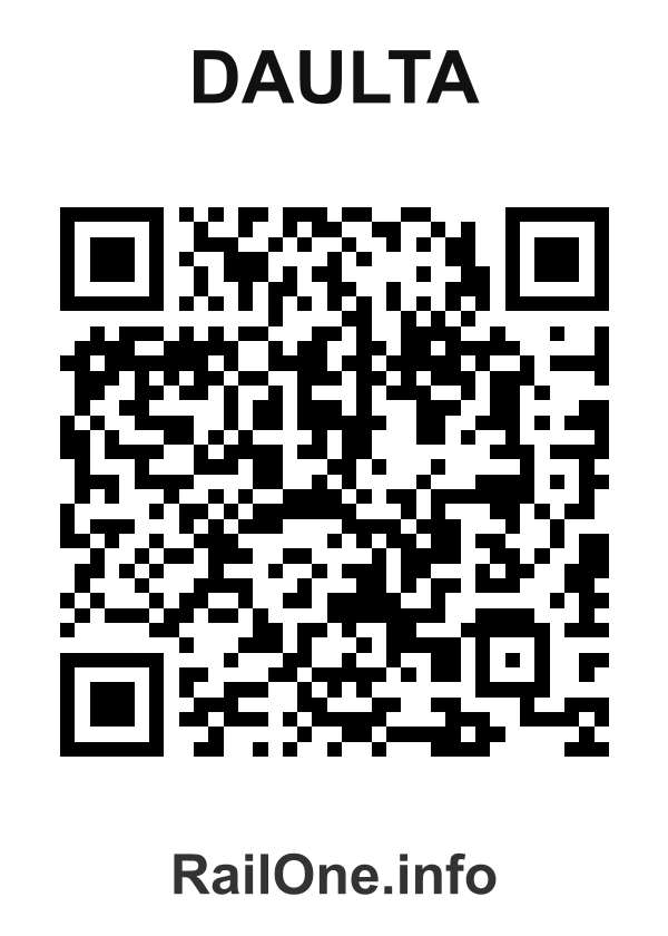 RailOne QR Code for Daulta station
