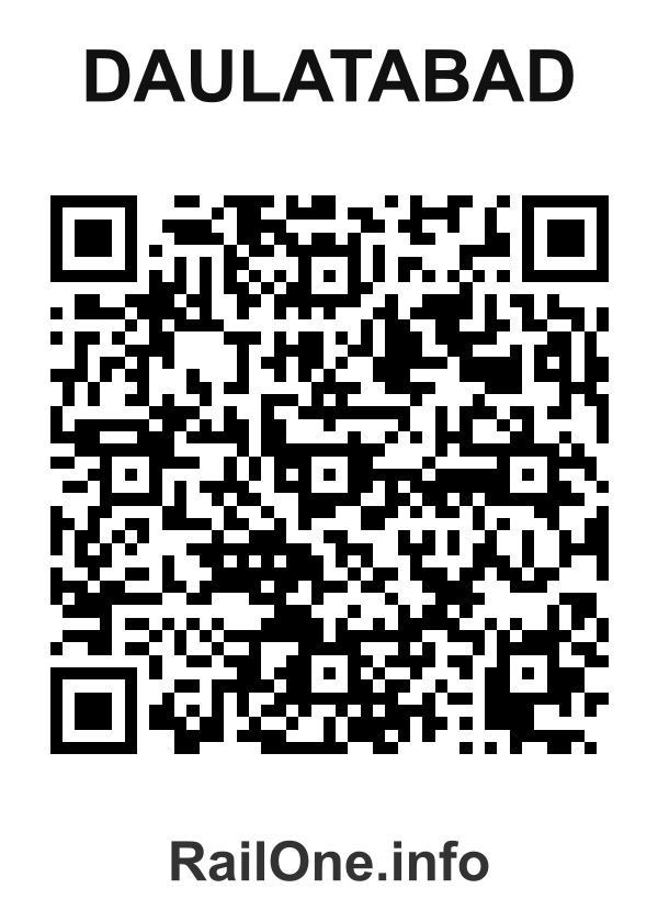 RailOne QR Code for Daulatabad station