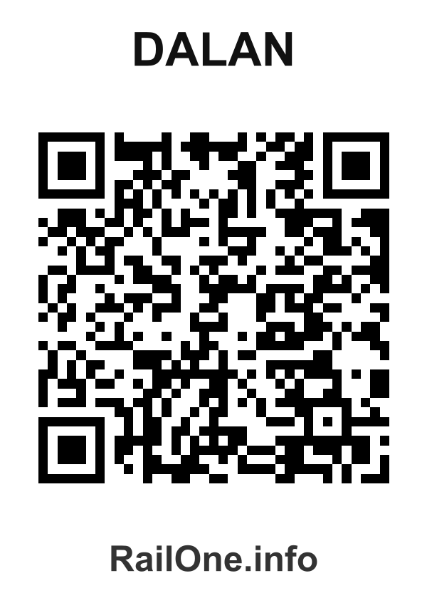 RailOne QR Code for Dalan station