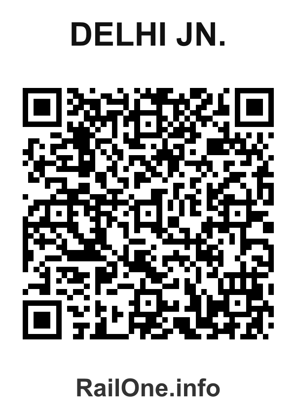 RailOne QR Code for Delhi Jn. station
