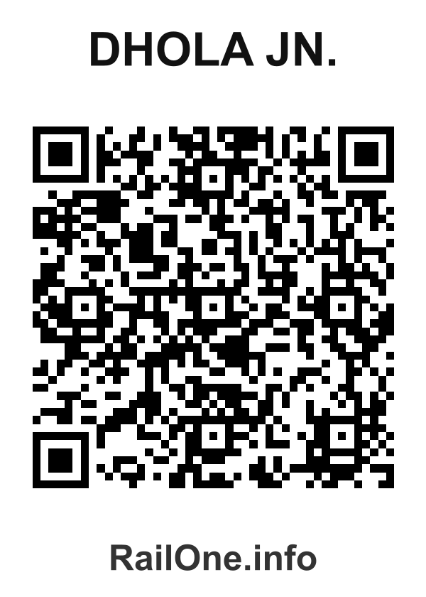 RailOne QR Code for Dhola Jn. station