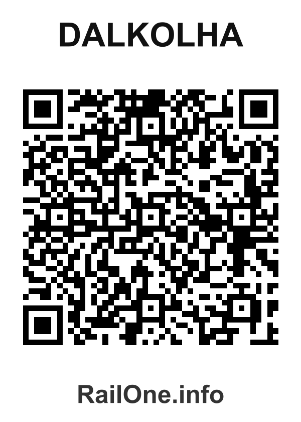 RailOne QR Code for Dalkolha station