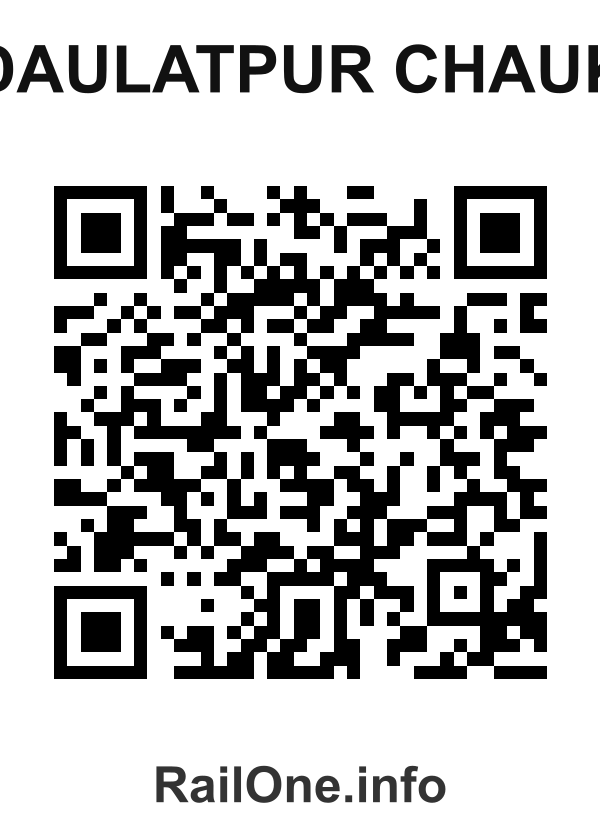 RailOne QR Code for Daulatpur Chauk station