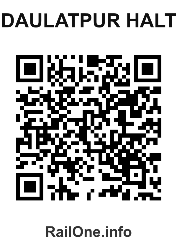 RailOne QR Code for Daulatpur Halt station