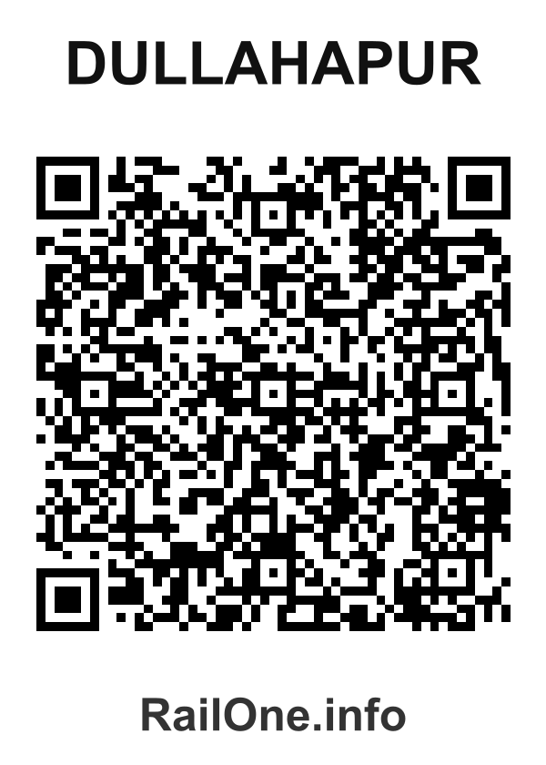 RailOne QR Code for Dullahapur station