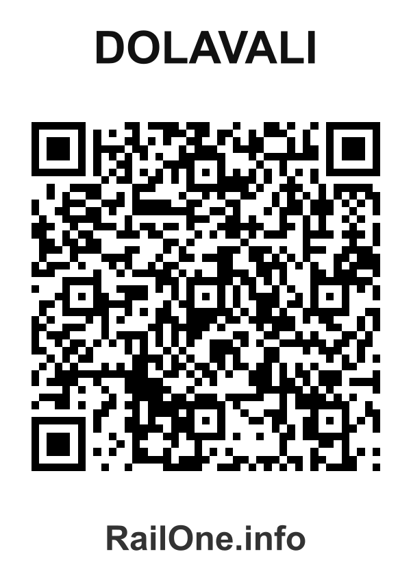 RailOne QR Code for Dolavali station