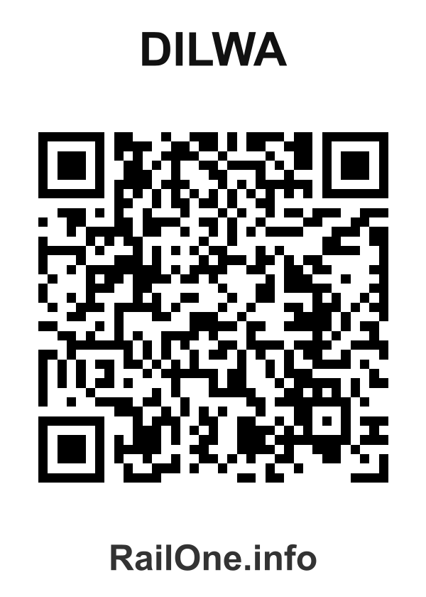 RailOne QR Code for Dilwa station
