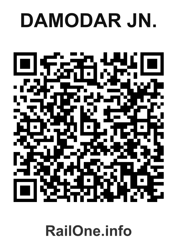 RailOne QR Code for Damodar Jn. station