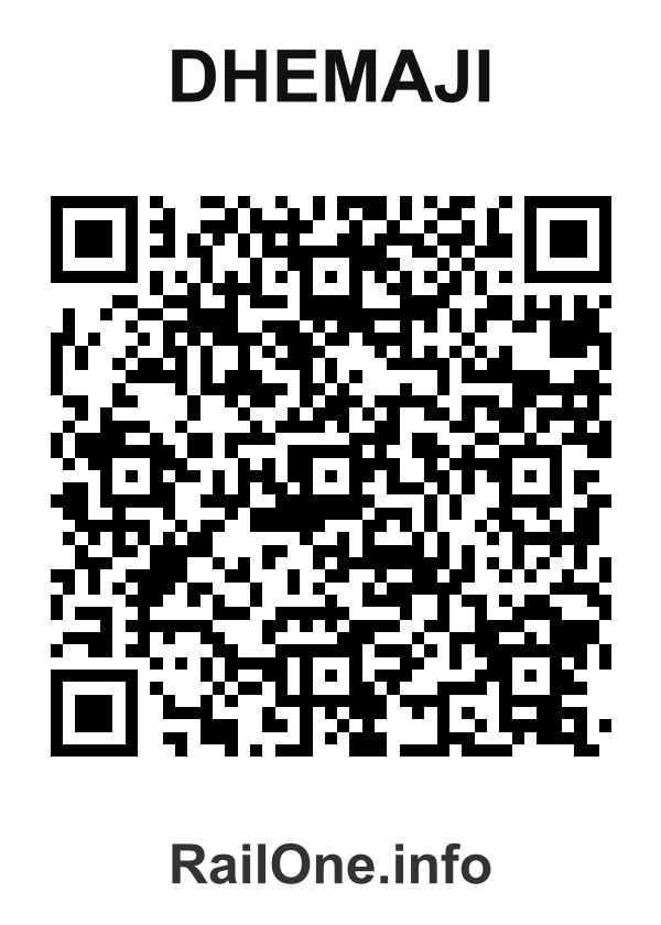 RailOne QR Code for Dhemaji station
