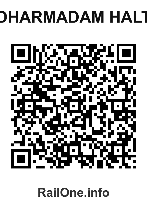 RailOne QR Code for Dharmadam Halt station