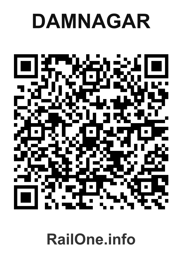 RailOne QR Code for Damnagar station