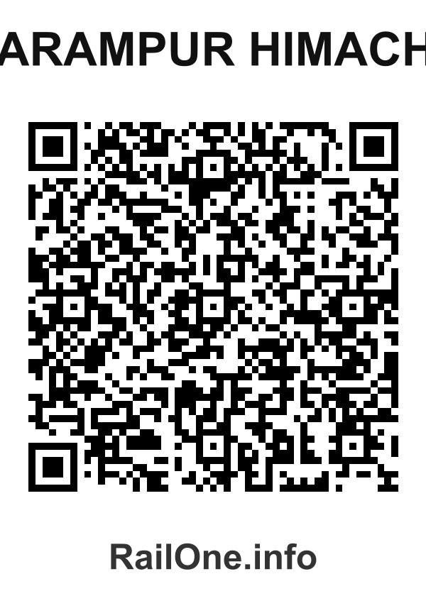 RailOne QR Code for Dharampur Himachal station