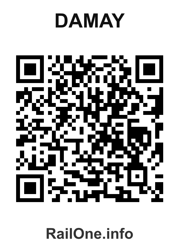 RailOne QR Code for Damay station