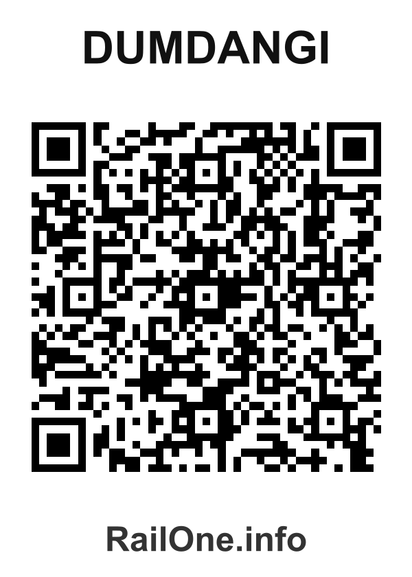 RailOne QR Code for Dumdangi station