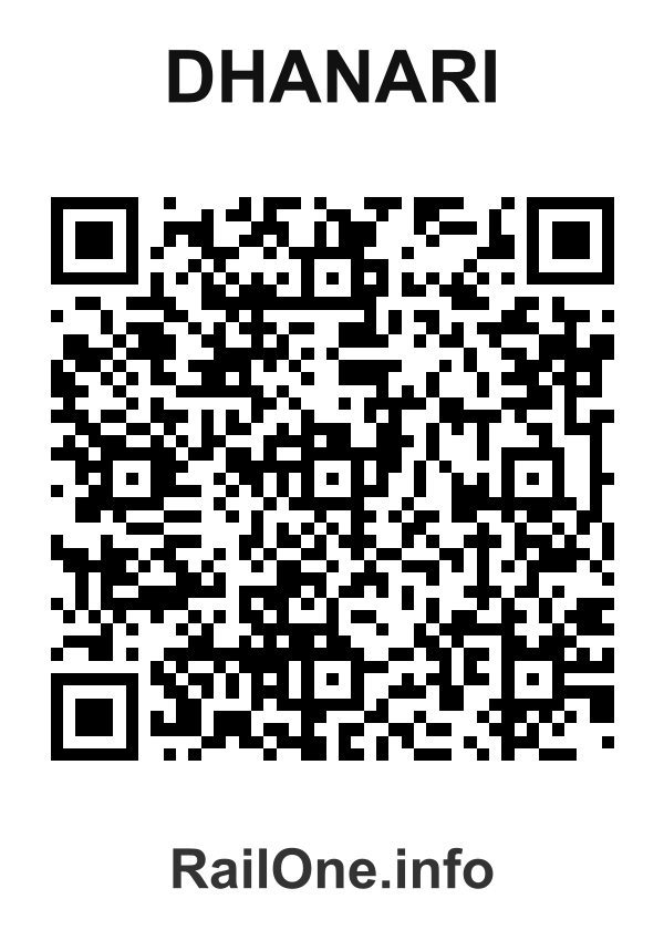 RailOne QR Code for Dhanari station