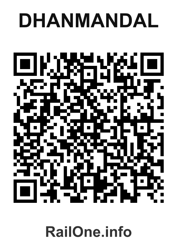 RailOne QR Code for Dhanmandal station
