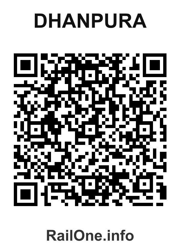 RailOne QR Code for Dhanpura station