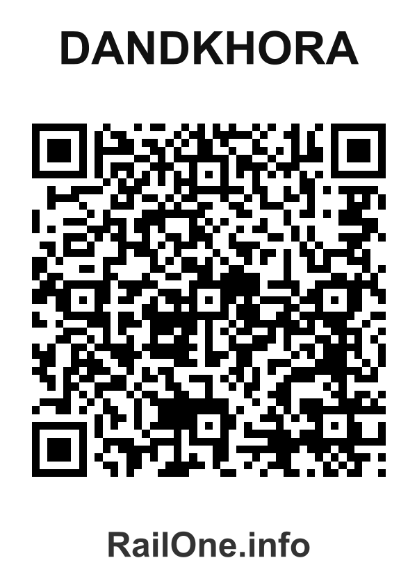 RailOne QR Code for Dandkhora station